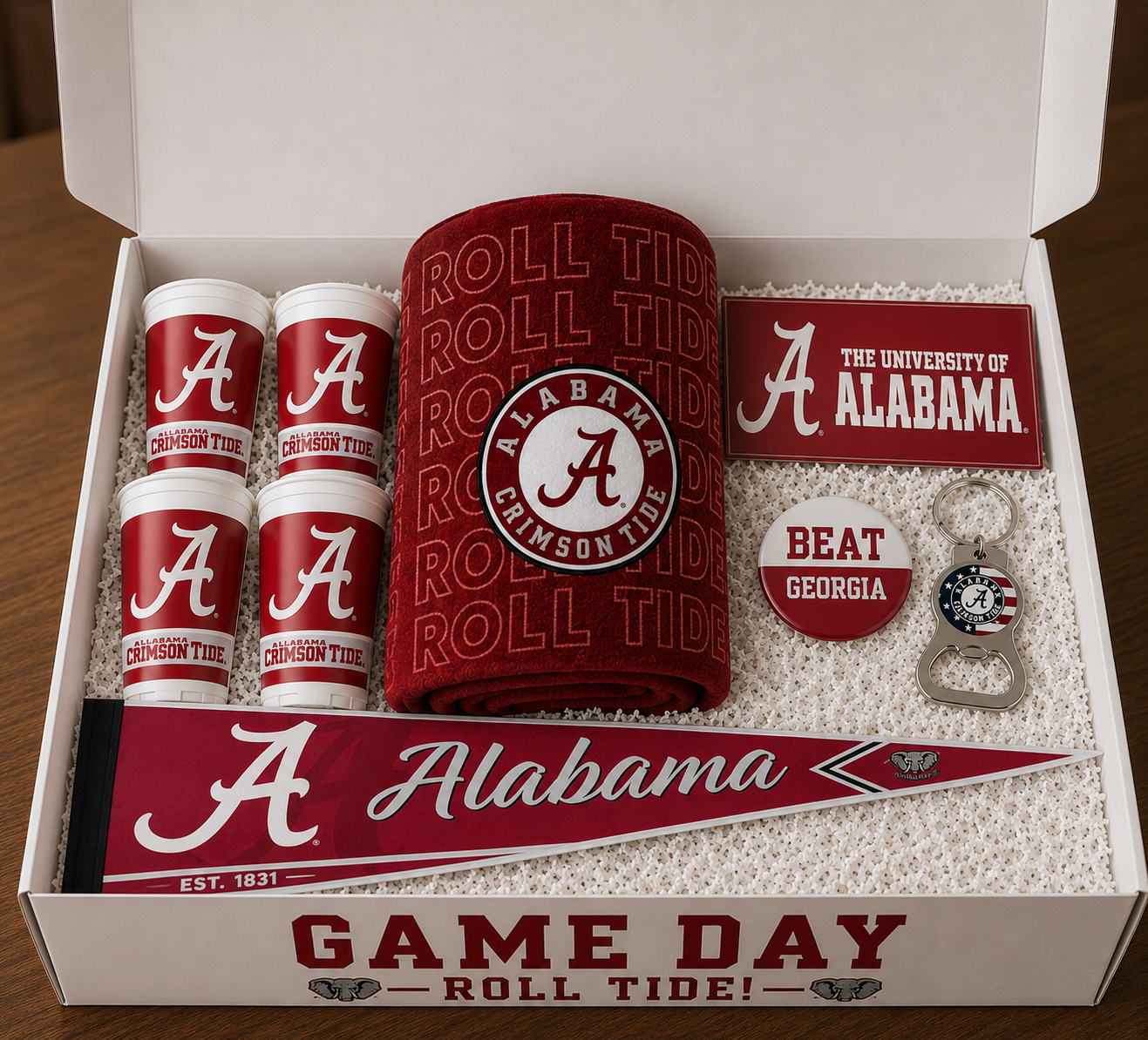 GAME DAY TRAVEL BOX! – Alabama Packs