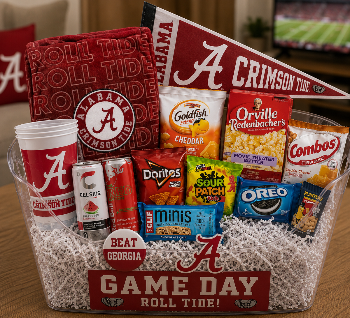 alabama crimson tide tackle box GIFT GAME DAY GIFT PACK! – Alabama Packs this ornament resists fading festival-wear Color:Whiskey Walleye Shakespeare Agility Size 25